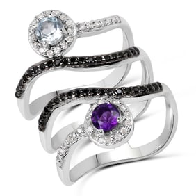 1.08 CT Genuine Multi Stones 14K