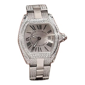 Cartier Roadster Ladies Stainless Steel Diamond
