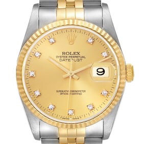 Rolex Datejust Steel Yellow Gold Diamond