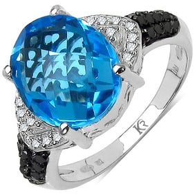5.50 CT Genuine Swiss Blue Topaz,