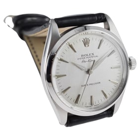 Rolex Steel Air King Rare Horizontal