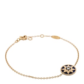 Christian Dior 18K Yellow Gold Lapis