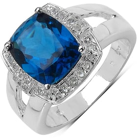 3.64 CT Genuine London Blue Topaz