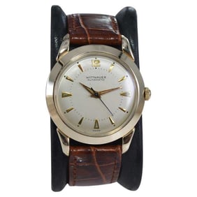 Wittnauer Yellow Gold Filled Art Deco