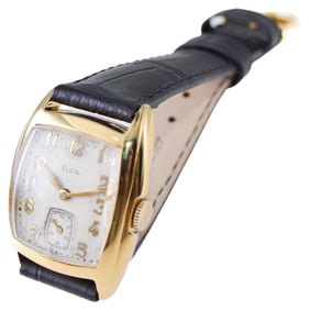 Elgin Yellow Gold Filled 1940s Art