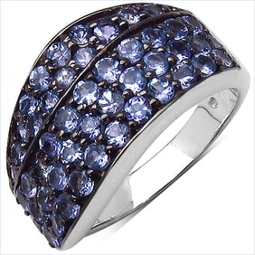 1.68 CT Genuine Tanzanite 14K White