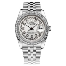 Rolex 26mm Datejust With custom Diamond
