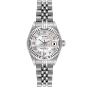 Rolex Datejust Steel White Gold Decorated
