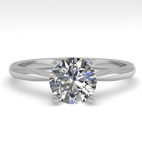 1.0 ctw VS/SI Diamond Engagment Designer Ring 18k White Gold