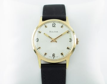 Vintage Bulova Gold-Plated Dress Watch with