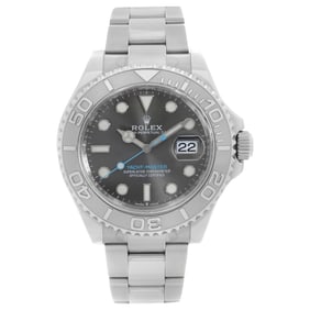 Rolex Yacht-Master Steel Platinum Bezel Rhodium