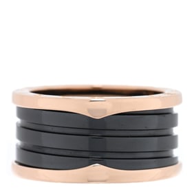 Bulgari 18K Rose Gold Black Ceramic