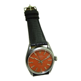 Rolex Steel Air King with Black