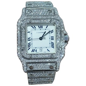 Cartier Santos Galbee Stainless Steel Custom