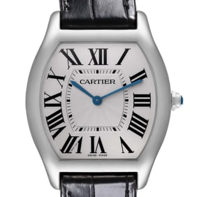 Cartier Tortue Large White Gold Silver