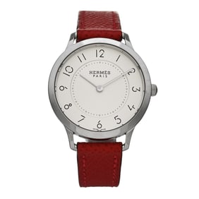 Hermes Stainless Steel Epsom 32mm Slim