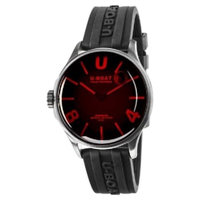 U-Boat Capsoil Darkmoon Quartz Red Dial