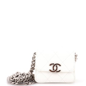 Chanel Coco Enamel Strap Flap Clutch