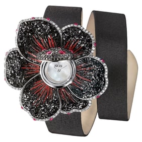 Watch Gold White and Black Diamonds