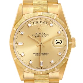 Rolex President Day-Date Yellow Gold Bark