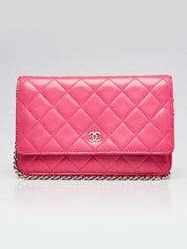 Chanel Pink Quilted Lambskin Leather Classic