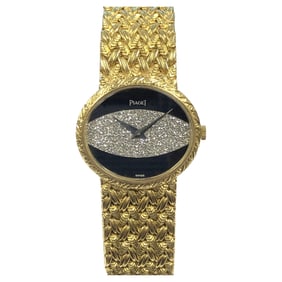 Piaget Yellow Gold Onyx and Diamond