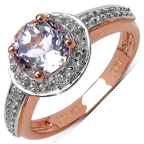2.04 CT Genuine Kunzite and White