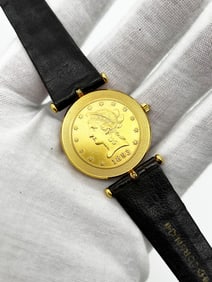 Corum $10 Coin Watch 1893 18K