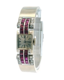 Deaville Retro 14K White Gold With