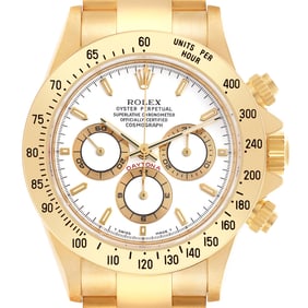 Rolex Daytona Chronograph Yellow Gold White