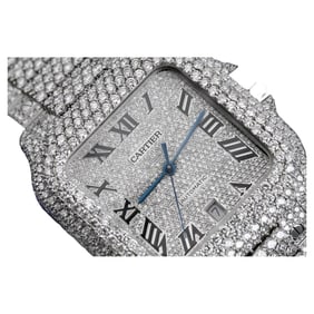 Cartier Santos De Cartier Custom Diamond