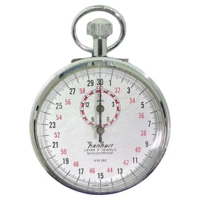 es Hanhart German Chromed Stopwatch. Seven