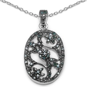 0.28 CT Genuine Blue Diamond 14K