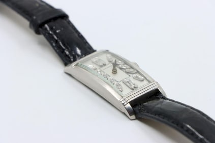 Longines Platinum Diamond Curvex Wrist Watch