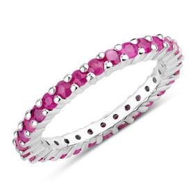 1.38 CT Genuine Ruby 14K White