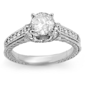 1.50 ctw Certified VS/SI Diamond Ring 18k White Gold