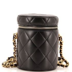 Chanel Side Note Vanity Case Quilted