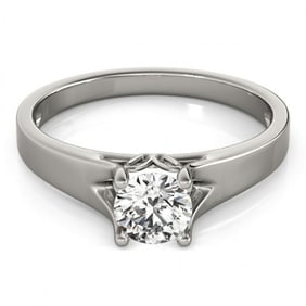0.75 ctw Certified VS/SI Diamond Ring 18k White Gold