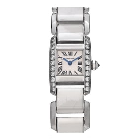 Cartier 18K White Gold Diamond Bezel
