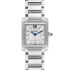 Cartier Tank Francaise Small Steel Diamond