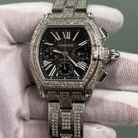 Cartier Roadster Diamond Bezel Band Ref