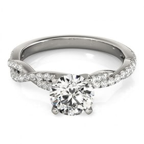 0.75 ctw Certified VS/SI Diamond Ring 18k White Gold