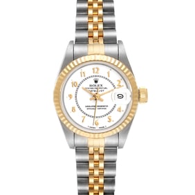 Rolex Datejust White Arabic Dial Steel