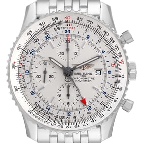 Breitling Navitimer World GMT Silver Dial