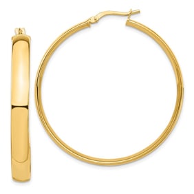 14k Yellow Gold High Polished 5
