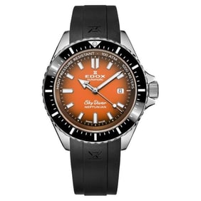 Edox SkyDiver Neptunian Automatic Orange Dial