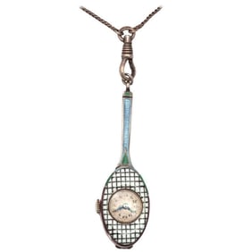 J. Grevere Sterling Silver Tennis Racket