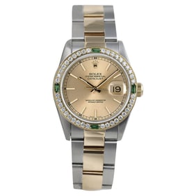 Rolex Champagne Dial Datejust Two Tone