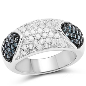 0.94 CT Genuine Blue Diamond and