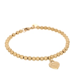 Tiffany 18K Yellow Gold Enamel 4mm